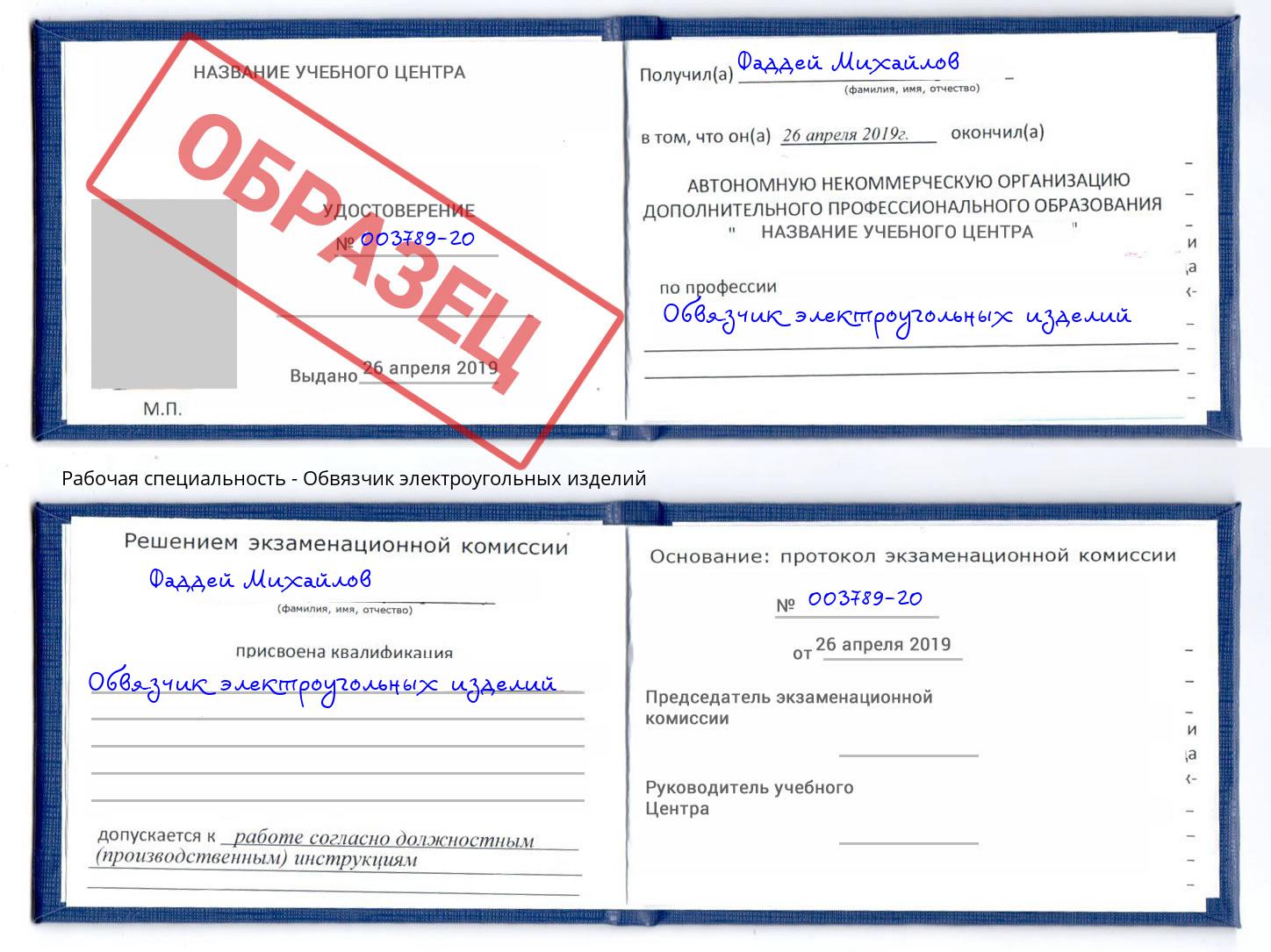 Обвязчик электроугольных изделий Астрахань